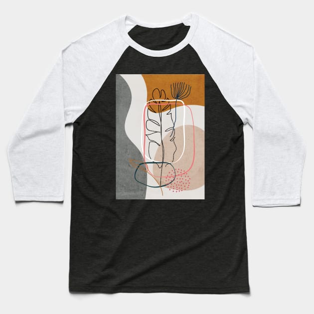 Abstract minimalist artwork Baseball T-Shirt by Choulous79